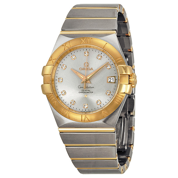 Omega Constellation Chronometer Master 45mm Rose Gold Steel Automatic Blue Face Watch
