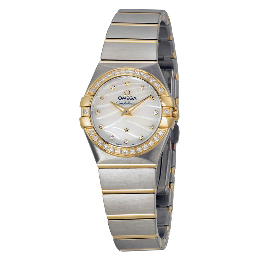 Omega Constellation 12325246055011: Timeless Elegance, Lady's Automatic Watch, 18K Gold, Black Dial