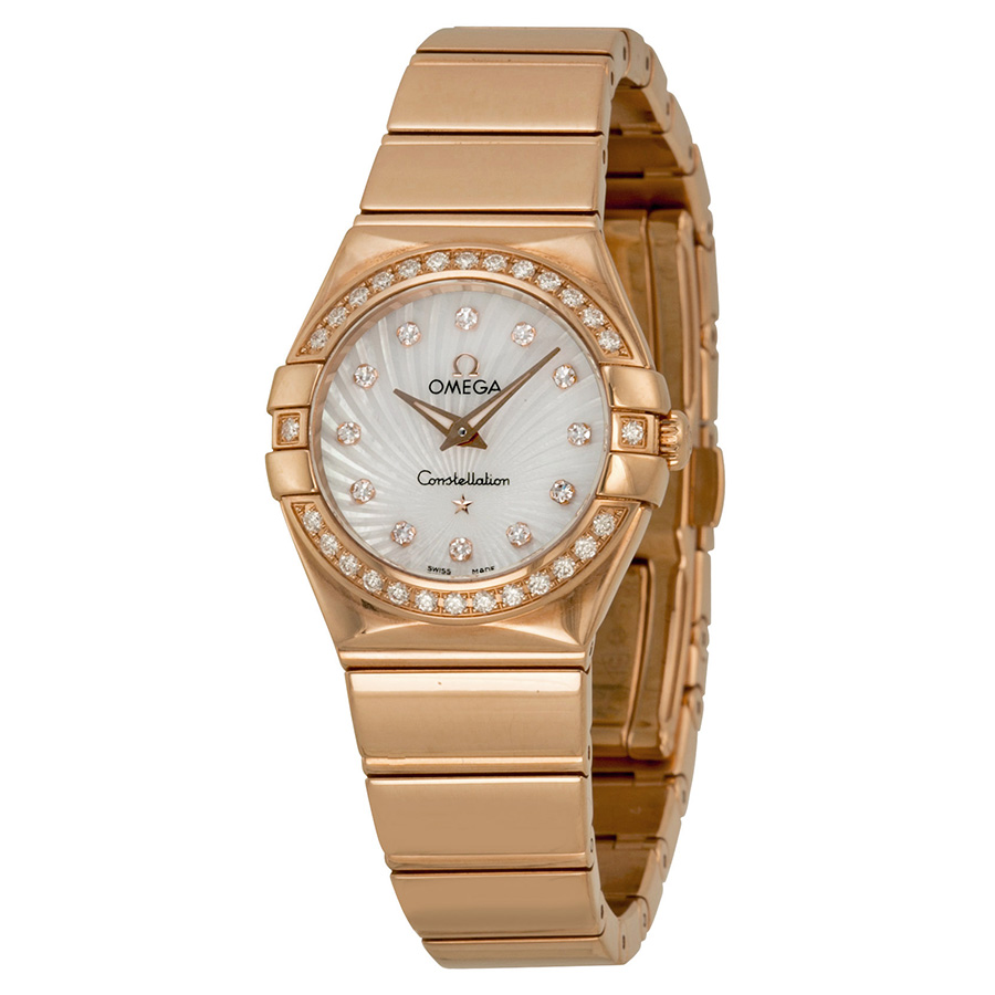 Omega Constellation 12355246055005 Pearl-Glazed Automatic Lady's Watch