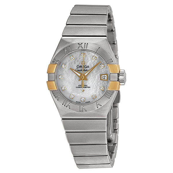 Omega Constellation OM12320272055005 Imitation Automatic Steel Timepiece with Black Dial