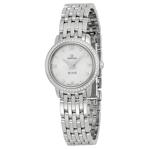 Omega DeVille Lady's Timepiece: Swiss Automatic, Stainless Steel, Ivory Dial, 34mm