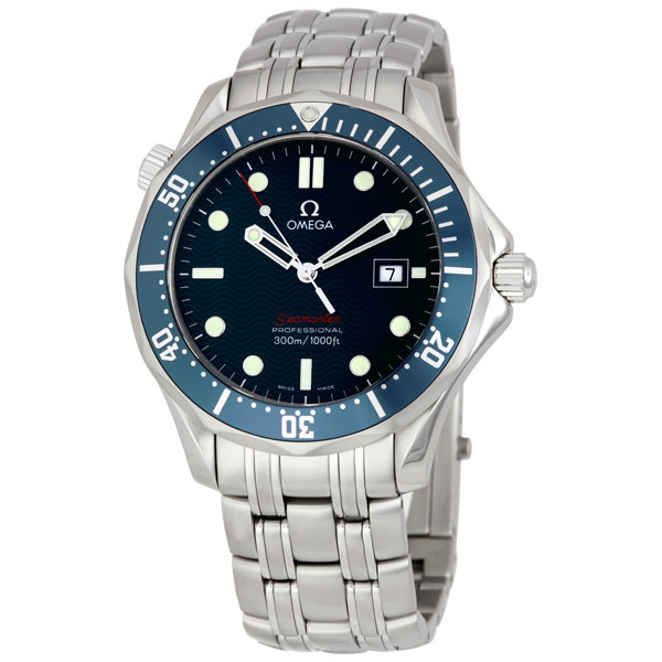 Omega James Bond 2221.80 Swiss Clone Automatic Stainless Steel Blue Face Dive Watch