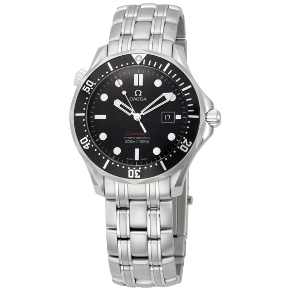Omega Seamaster Diver 41mm Swiss Clone Jet Black Face Automatic Water-Resistant Watch