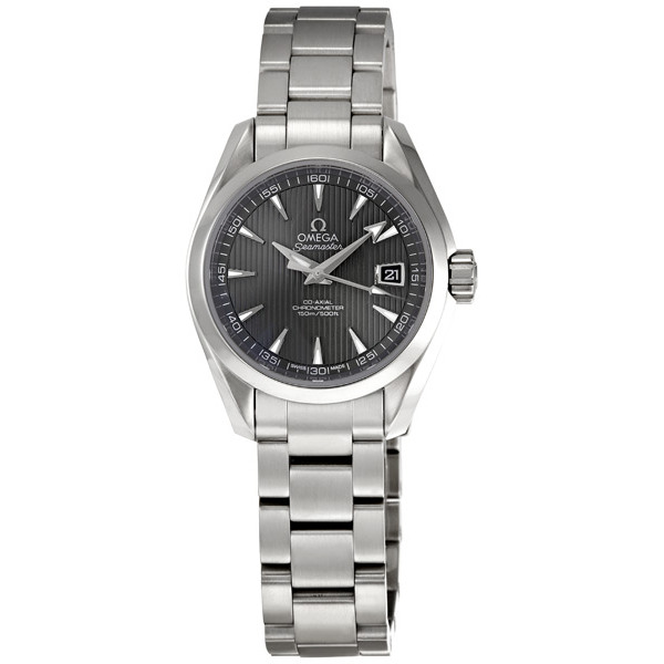 Omega Aqua Terra Lady's Watch: 30mm Steel Case, Silver Dial, Automatic Movement