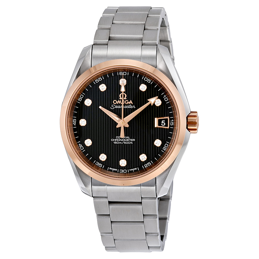Omega Seamaster Aqua Terra 18K Rose Gold Chronograph Dive Watch - Timeless Elegance