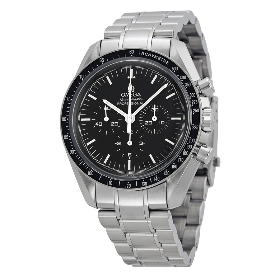 Omega Speedmaster Moonwatch Professional Hesalite Steel Chronograph Watch