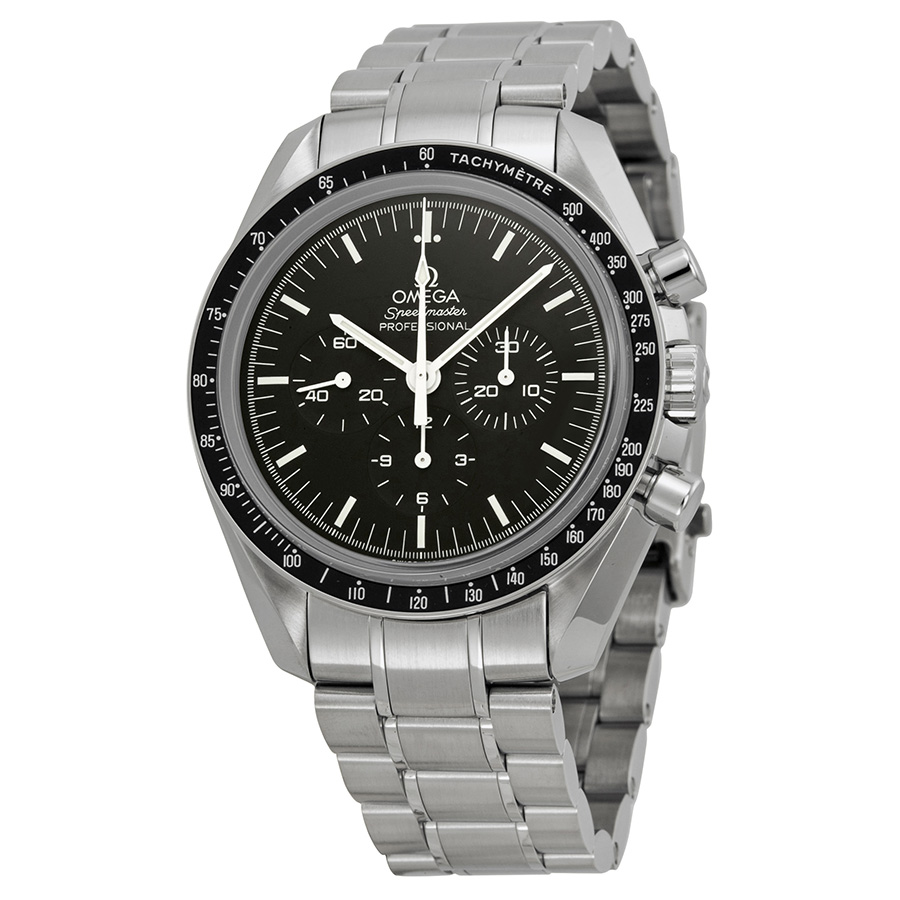 Omega Speedmaster Moonwatch Professional Hesalite Automatic Black Dial