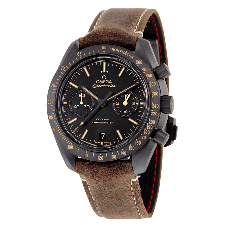 Omega Speedy Pro Chronograph Black PVD Case Automatic Jet Black Face 50M Water Resistant Watch