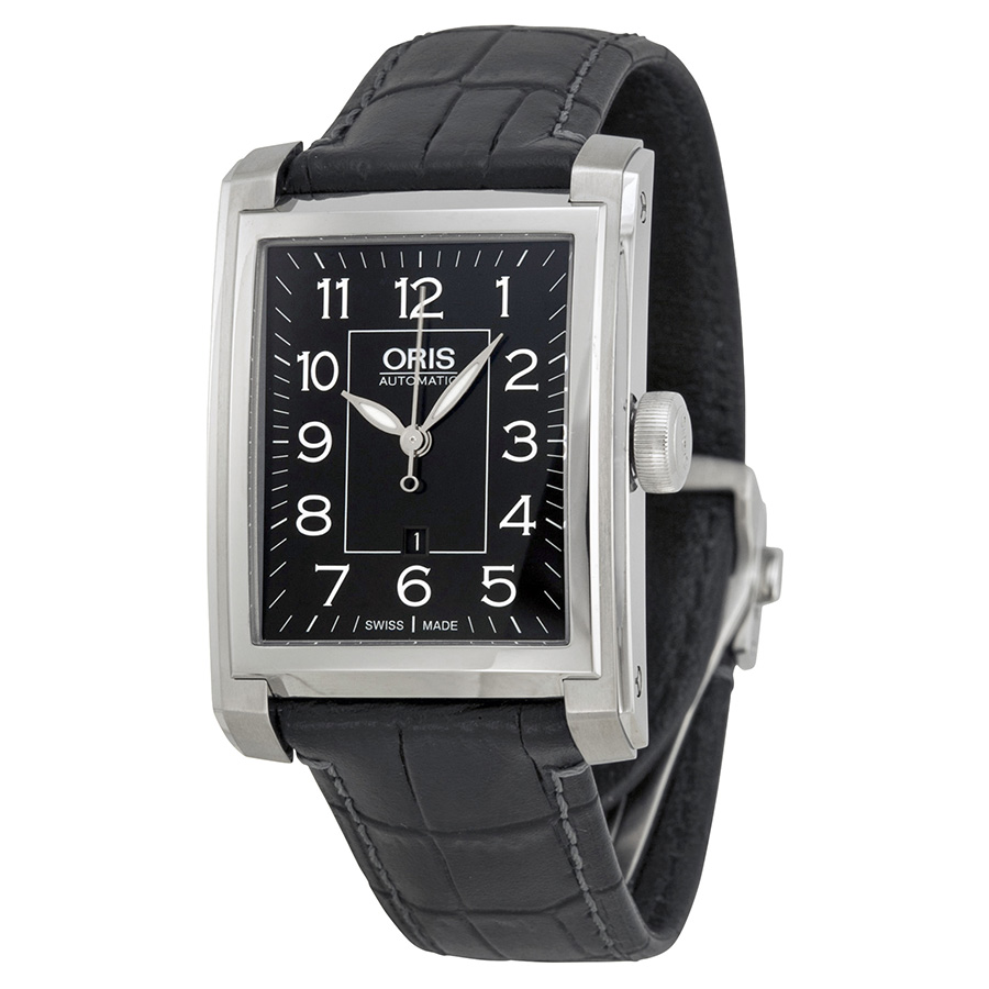 Oris 01 561 7657 4034 Automatic Mens Watch - Steel Case - Black Dial - 40mm reps