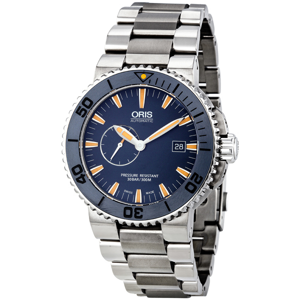 Oris 01 Automatic Dive Chrono Set-MB Jet Black Dial 200m Water Resistant Watch