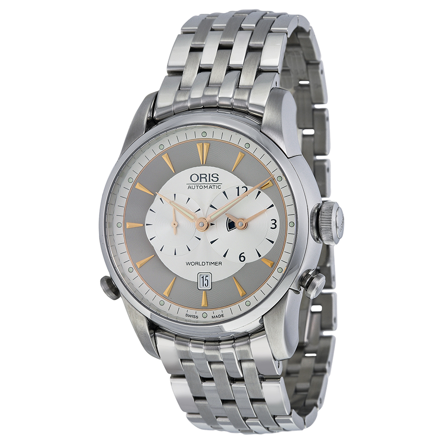 Oris 01 Automatic Dive Watch: Swiss Movement, Black Chrome Case, Green Dial, 100m Water Resistant