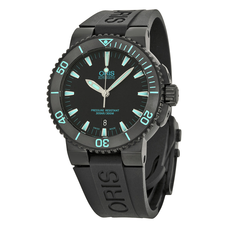 Oris Diver Pro Chrono Black Steel Bezel Automatic Dive Watch