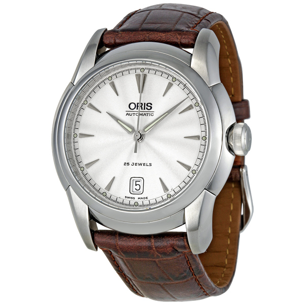 Oris Chronograph 7544LS Silver Steel 44mm Aviator Pilot Watch