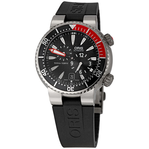 Oris 649-7541-7164RS Black Automatic Steel Mens Watch