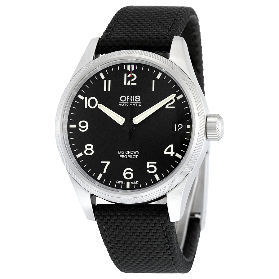 Oris 751 Automatic Black Dial Stainless Steel Men's Watch Replica