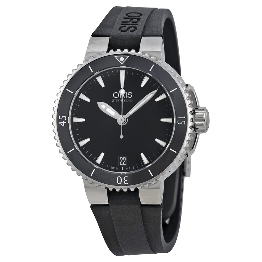 Oris Aquis Diver Automatic Jet Black Face 43mm Water-Resistant Watch