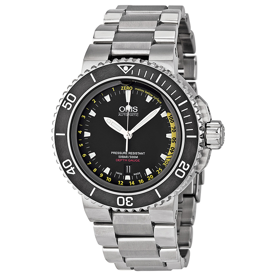 Oris Aquis Diver 43mm MB Stainless Steel Automatic Black Dial Water Resistant Watch