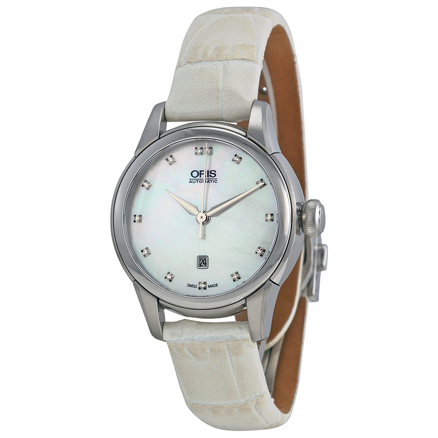 Oris Artelier White Pearl Automatic Watch: Iconic Elegance in Mother of Pearl