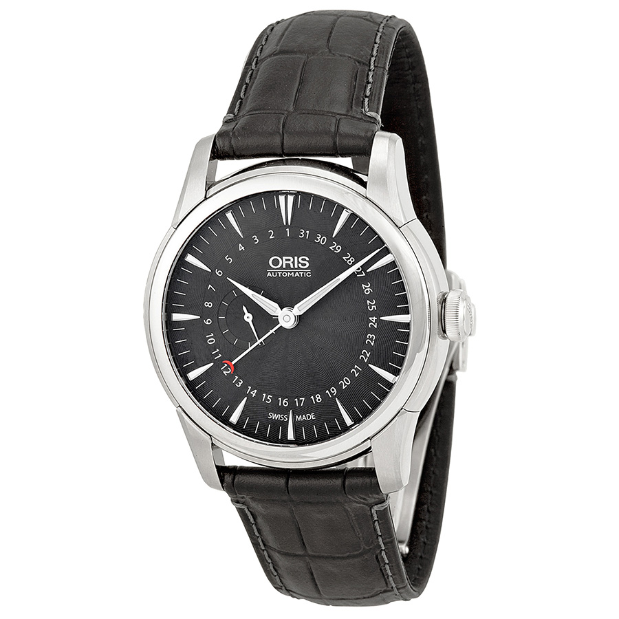 Oris Artelier 01 Classic Swiss Replica with Manual Movement, Black Alligator Leather Strap Watch
