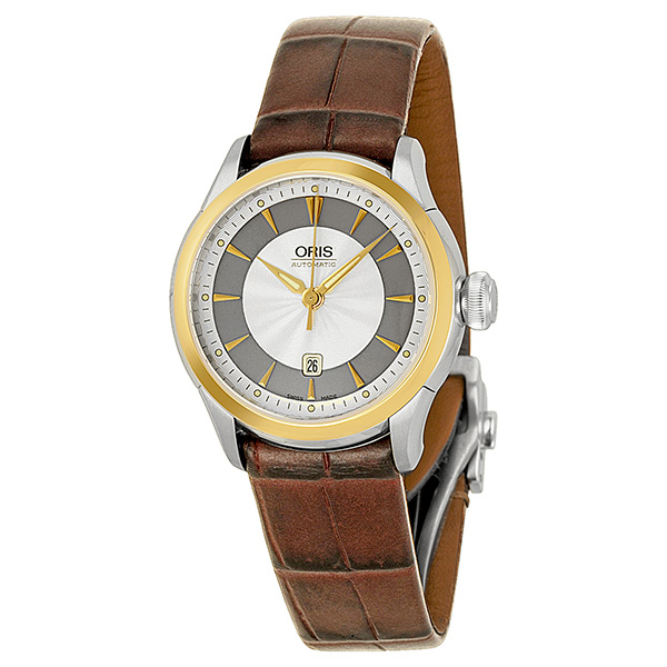 Oris Artelier Silver-Gray Automatic Chronograph Watch - Timeless Elegance