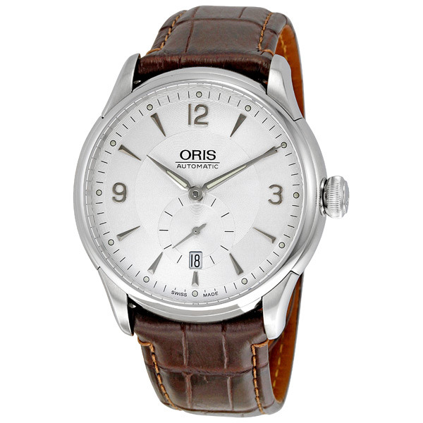 Oris Artelier 623-7582-4071LS Mens Watch - Elegant Automatic Swiss Clone with Silver Case & Black Dial
