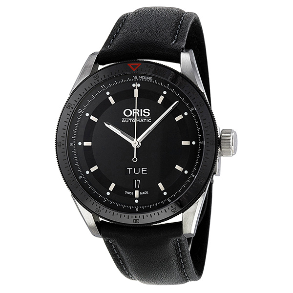 Oris Artix Pilot Chronograph 44mm Black Steel Automatic Dive Watch