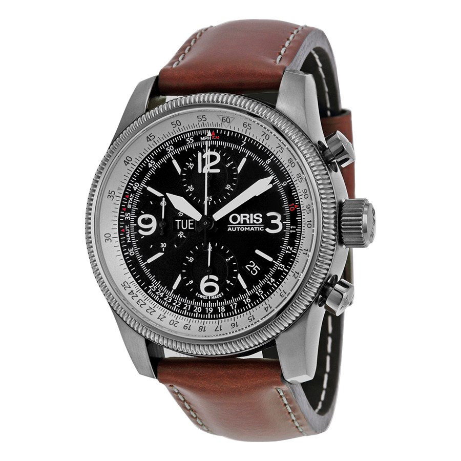 Oris Big Crown 01 Automatic Jet Black Dial Steel Watch