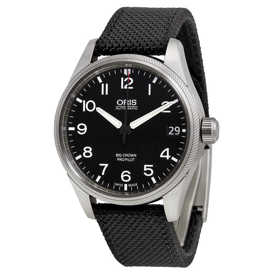 Oris Big Crown Classic Automatic Pilot Dive Steel Watch - 46mm Black Bezel