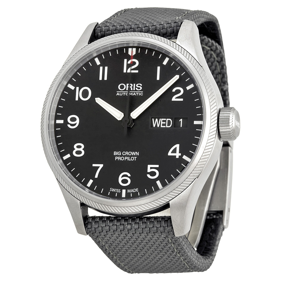 Oris Big Crown 752-7698-4164-07 Automatic Jet Black Dial Chronograph Replica Watch