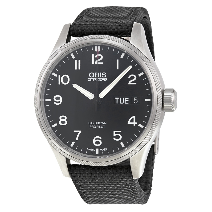 Oris Big Crown Classic Chrono Swiss Clone, Stainless Steel Case, Black Dial, 50m Water Resistant Watch