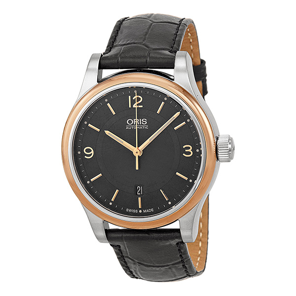 Oris Classic 01 Swiss Automatic Chronograph 43mm Stainless Steel Jet Black Watch