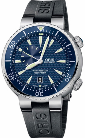 Oris Dive Pro 64376098 Auto Chrono Black Ceramic Case Water-Resistant Dive Watch