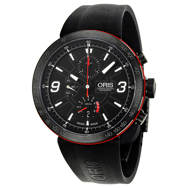 Oris TT1 Chronograph Pilot Replica Automatic Jet Black Dial 43mm Watch