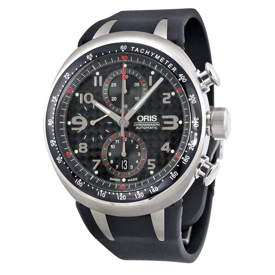 Oris TT3 Diver Chrono 300m Swiss Automatic Black Face Steel Case Watch