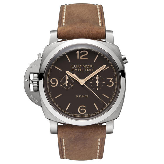 Panerai Luminor 1950 44mm Brown Dial Automatic Replica Watch