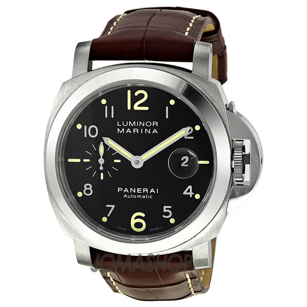 Panerai Luminor PAM00164 Automatic Dive Watch - Iconic Black Face, Stainless Steel