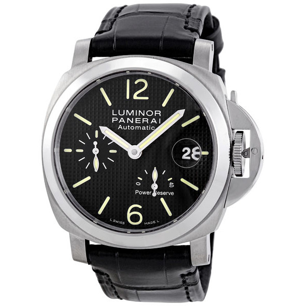 Panerai Luminor Dive Timepiece PAM00241 Stainless Steel Automatic Jet Black Face 300m Water Resistant Watch