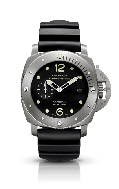 Panerai Luminor Marina Steel Automatic Black Dial Mens Replica Watch