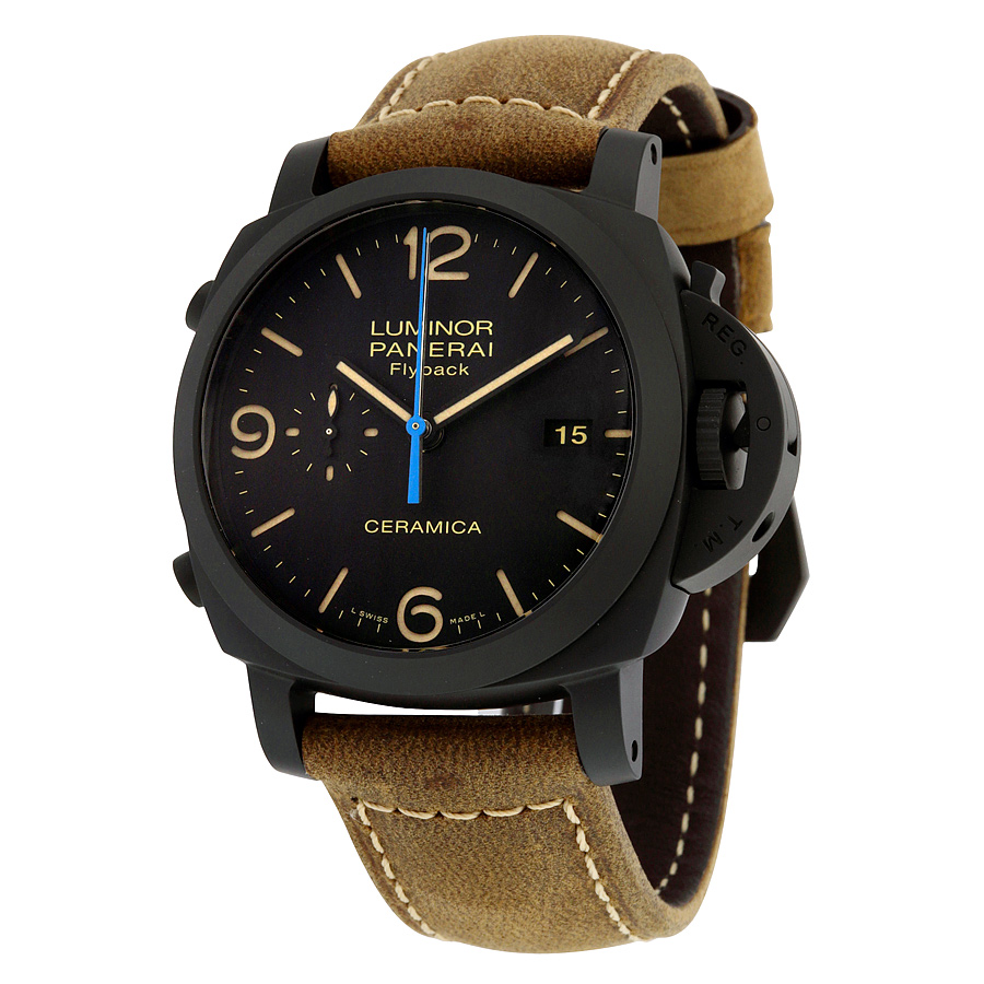Panerai PAM00580 Imitation Dive Chrono Black Face Automatic 47mm Water-Resistant Watch