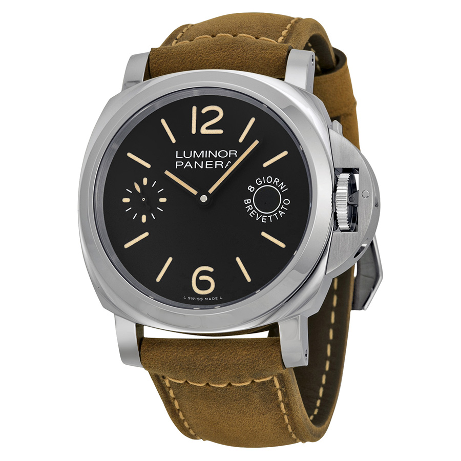 Panerai PAM00590 Steel Dive Watch: Swiss Automatic, Matte Black Face, 42mm Water-Resistant Clone