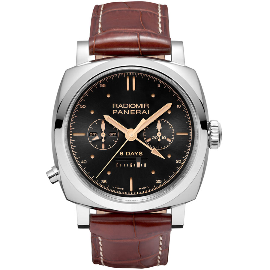 Panerai Radiomir 1940 PAM00503 Mens Watch - Vintage Charm, Steel Case, Black Sub-Dial, 3ATM Water-Resistant Automatic Watch
