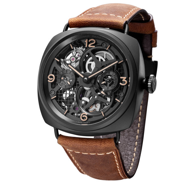 Panerai Radiomir PAM00350 Swiss Clone - Submersible 44mm Gold Bezel Automatic Black Face Watch