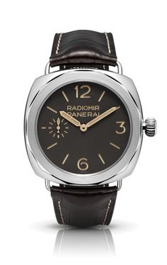 Panerai Radiomir PAM00521 - Platinum Case Automatic Dive Watch with Black Face