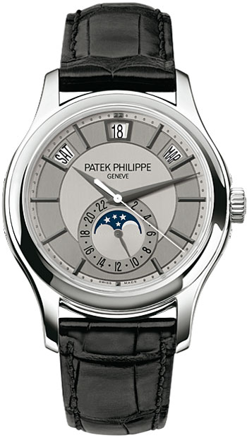 Patek Philippe Clone 5205G-001 18K White Gold Automatic Calendar Watch