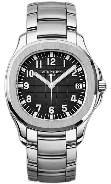 Patek Philippe Aquanaut Diver Automatic Swiss Steel Black Face Water Resistant Watch