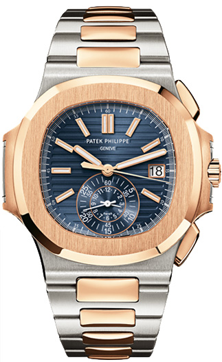 Patek Philippe Nautilus 41mm 18K Rose Gold Auto Chrono Dive Watch
