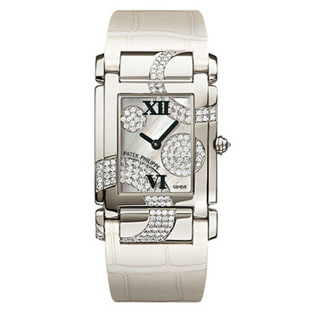 Patek Philippe Twenty~4 Swiss Clone 4914G-001 Steel Chronograph Jet Black Face Water Resistant Watch