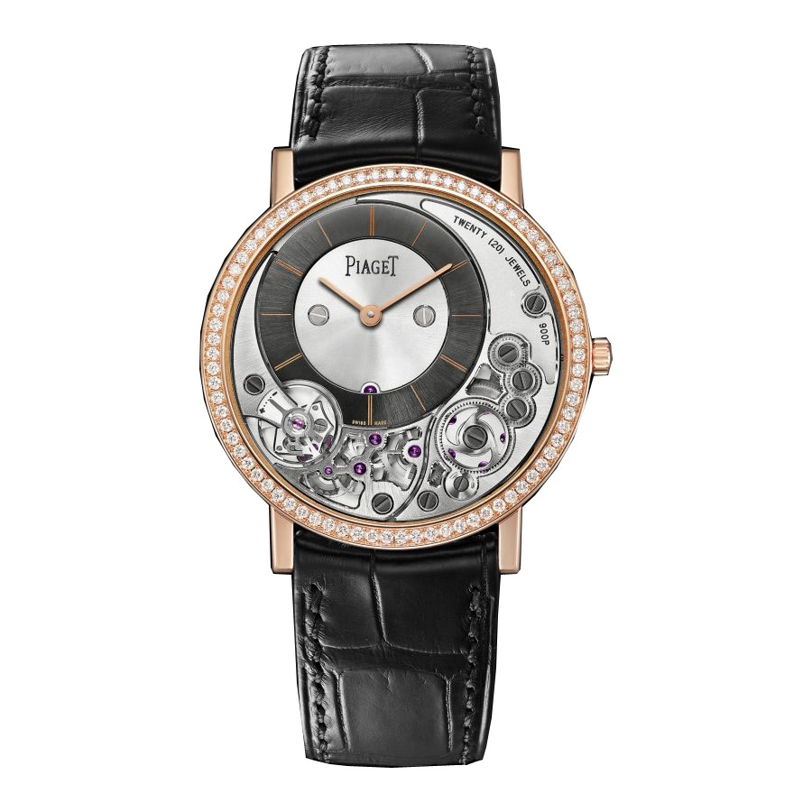 Piaget GOA40013 18K Rose Gold Automatic Watch with Moon Phase