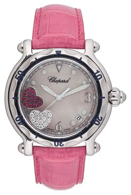 Chopard Happy Sport 28mm Imitation Gold Automatic Sparkling Dial Lady's Watch