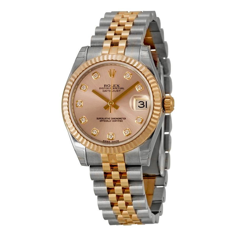 Stainless Steel Rolex Datejust 178271PDJ Imitation, Automatic 36mm, Polished Gold, White Dial Watch